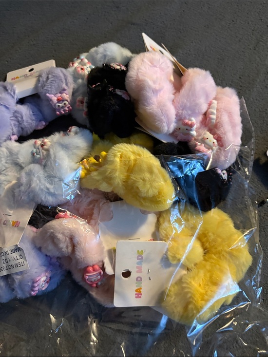 Other - FASHION Handmade Plush Kids Hair Scrunchies -12 pk
